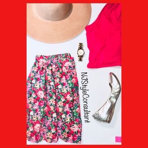 floral skater skirt juniors large